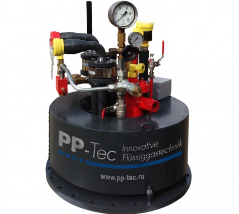 Испарительная установка кольцевого исполнения PP-TEC для аммиака (производительность 60 кг/час)`